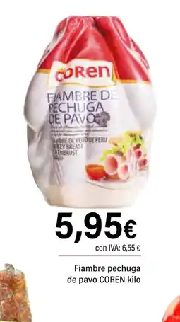 Cash Ifa COREN Fiambre pechuga de pavo oferta