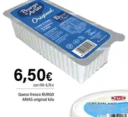 Cash Ifa BURGO ARIAS Queso fresco original oferta