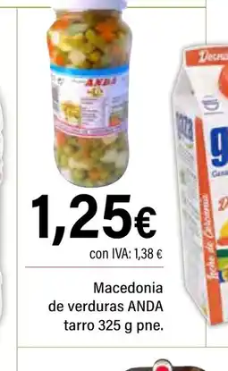 Cash Ifa ANDA Macedonia de verduras tarro oferta