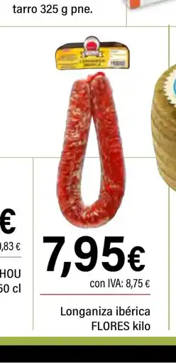 Cash Ifa FLORES Longaniza ibérica oferta