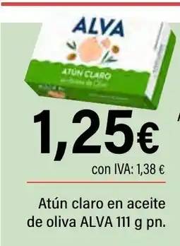 Cash Ifa ALVA Atún claro en aceite de oliva oferta