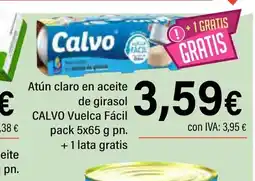 Cash Ifa CALVO Atún claro en aceite de girasol Vuelca Fácil oferta