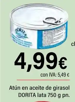 Cash Ifa DORITA Atún en aceite de girasol lata oferta