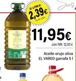Cash Ifa EL VAREO Aceite orujo oliva oferta