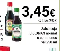 Cash Ifa KIKKOMAN Salsa soja normal o con menos sal oferta