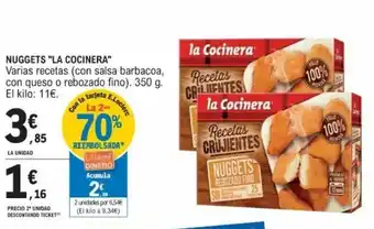 E.Leclerc "La Cocinera" Nuggets 350g oferta