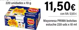 Cash Ifa PRIME Mayonesa bolsitas estuche oferta