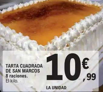 E.Leclerc Tarta Cuadrada de San Marcos 8 raciones oferta