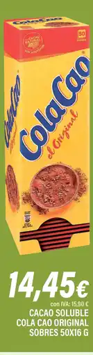 Cash Ifa COLA CAO Cacao soluble original oferta