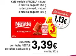 Cash Ifa NESTLÉ Chocolate con leche extrafino oferta
