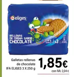 Cash Ifa IFA ELIGES Galletas rellenas de chocolate oferta