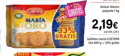 Cash Ifa CUÉTARA Galletas maría Oro oferta