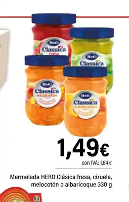 Cash Ifa HERO Mermelada Clásica fresa, ciruela, melocotón o albaricoque oferta
