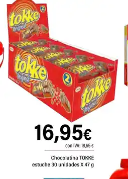 Cash Ifa TOKKE Chocolatina estuche 30 unidades oferta