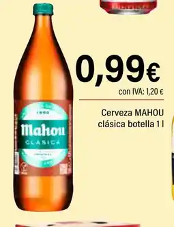 Cash Ifa MAHOU Cerveza clásica botella oferta