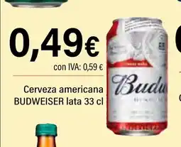 Cash Ifa BUDWEISER Cerveza americana oferta