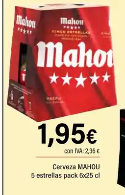 Cash Ifa MAHOU Cerveza 5 estrellas oferta