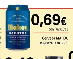 Cash Ifa MAHOU Cerveza Maestra lata oferta