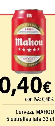 Cash Ifa MAHOU Cerveza 5 estrellas lata oferta