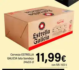 Cash Ifa ESTRELLA GALICIA Cerveza lata bandeja oferta