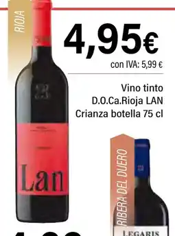 Cash Ifa LAN Vino tinto D.O.Ca.Rioja Crianza botella oferta