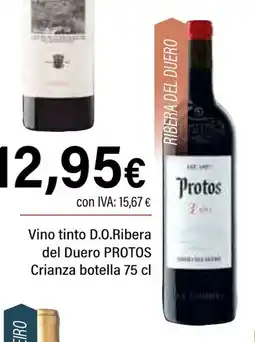 Cash Ifa PROTOS Vino tinto D.O.Ribera del Duero Crianza botella oferta