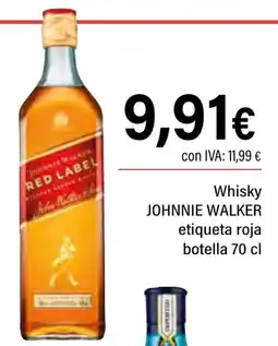 Cash Ifa JOHNNIE WALKER Whisky etiqueta roja oferta
