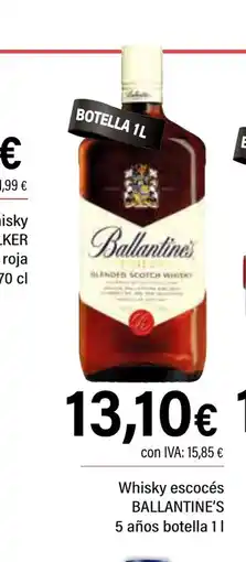 Cash Ifa BALLANTINE'S Whisky escocés 5 años botella oferta