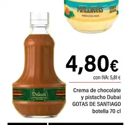 Cash Ifa GOTAS DE SANTIAGO Crema de chocolate y pistacho Dubai oferta