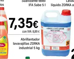 Cash Ifa ZORKA Abrillantador lavavajillas industria oferta