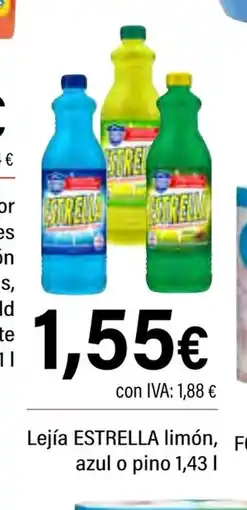 Cash Ifa ESTRELLA Lejía limón, azul o pino oferta