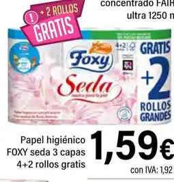 Cash Ifa FOXY Papel higiénico seda 3 capas oferta