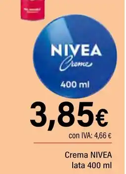 Cash Ifa NIVEA Crema lata oferta