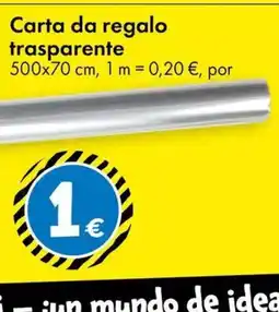 TEDi Carta da regalo trasparente oferta
