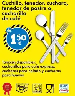 TEDi Cuchillo, tenedor, cuchara, tenedor de postre o cucharilla de café oferta