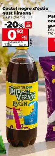 Maxi Dia FIESTA DEL DIA Còctel negre d'estiu gust llimona oferta