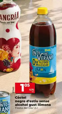 Maxi Dia FIESTA DEL DIA Còctel negre d'estiu sense alcohol gust llimona oferta