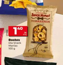 Maxi Dia DIA SNACK MANIAC Rostes oferta