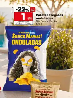 Maxi Dia DIA SNACK MANIAC Patates fregides ondulades oferta