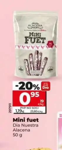 Maxi Dia DIA NUESTRA ALACENA Mini fuet oferta