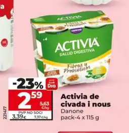 Maxi Dia DANONE Activia de civada i nous oferta