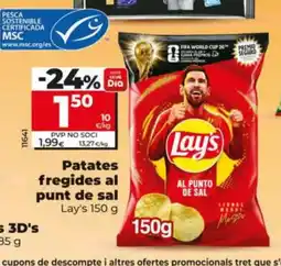 Maxi Dia LAY'S Patates fregides al punt de sal oferta