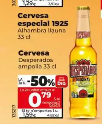 Maxi Dia DESPERADOS Cervesa oferta