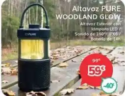 Mi electro Altavoz pure woodland glow oferta