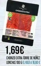 Claudio Chorizo extra torre de núñez lonchas oferta