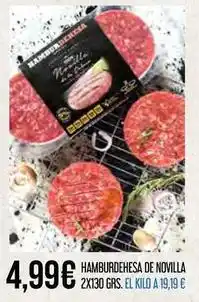 Claudio Hamburguesas de novilla oferta