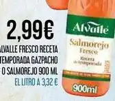 Claudio Alvalle - fresco receta temporada gazpacho o salmorejo oferta
