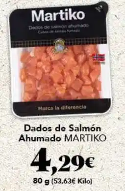 Gadis MARTIKO Dados de Salmón Ahumado oferta
