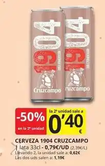 Supermercados MAS Cruzcampo - cerveza cruzampo oferta