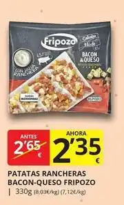 Supermercados MAS Fripozo - patatas rancheras bacon-queso oferta